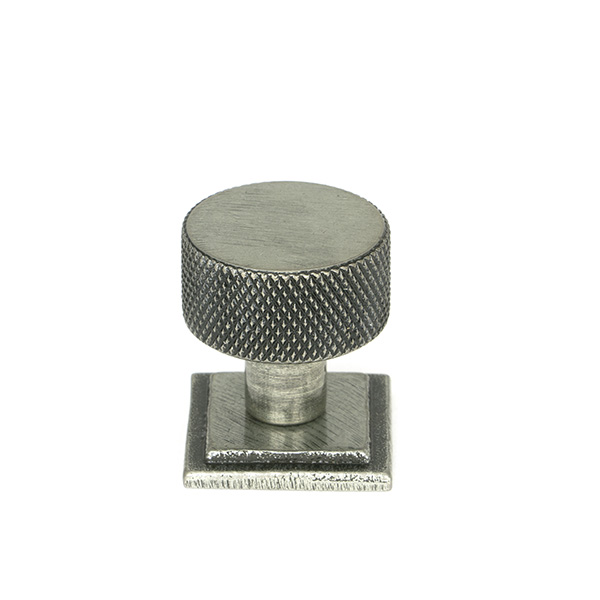 Pewter Brompton Cabinet Knob - 25mm (Square)