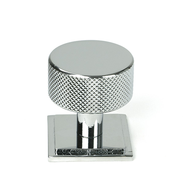 Polished Chrome Brompton Cabinet Knob - 32mm (Square)