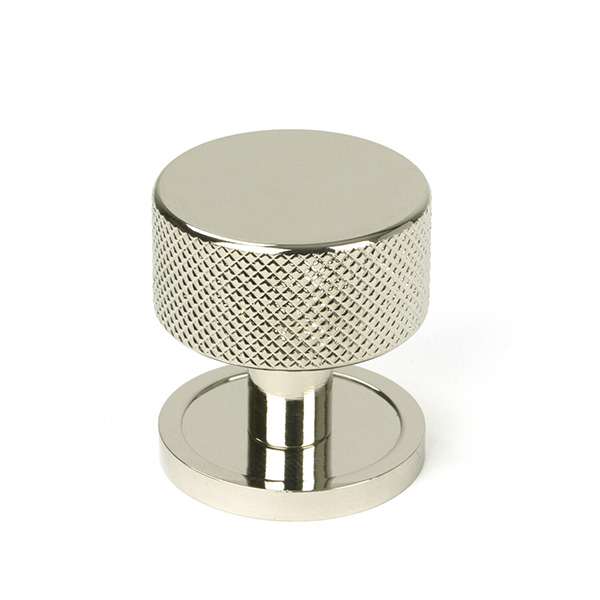 Polished Nickel Brompton Cabinet Knob - 32mm (Plain)