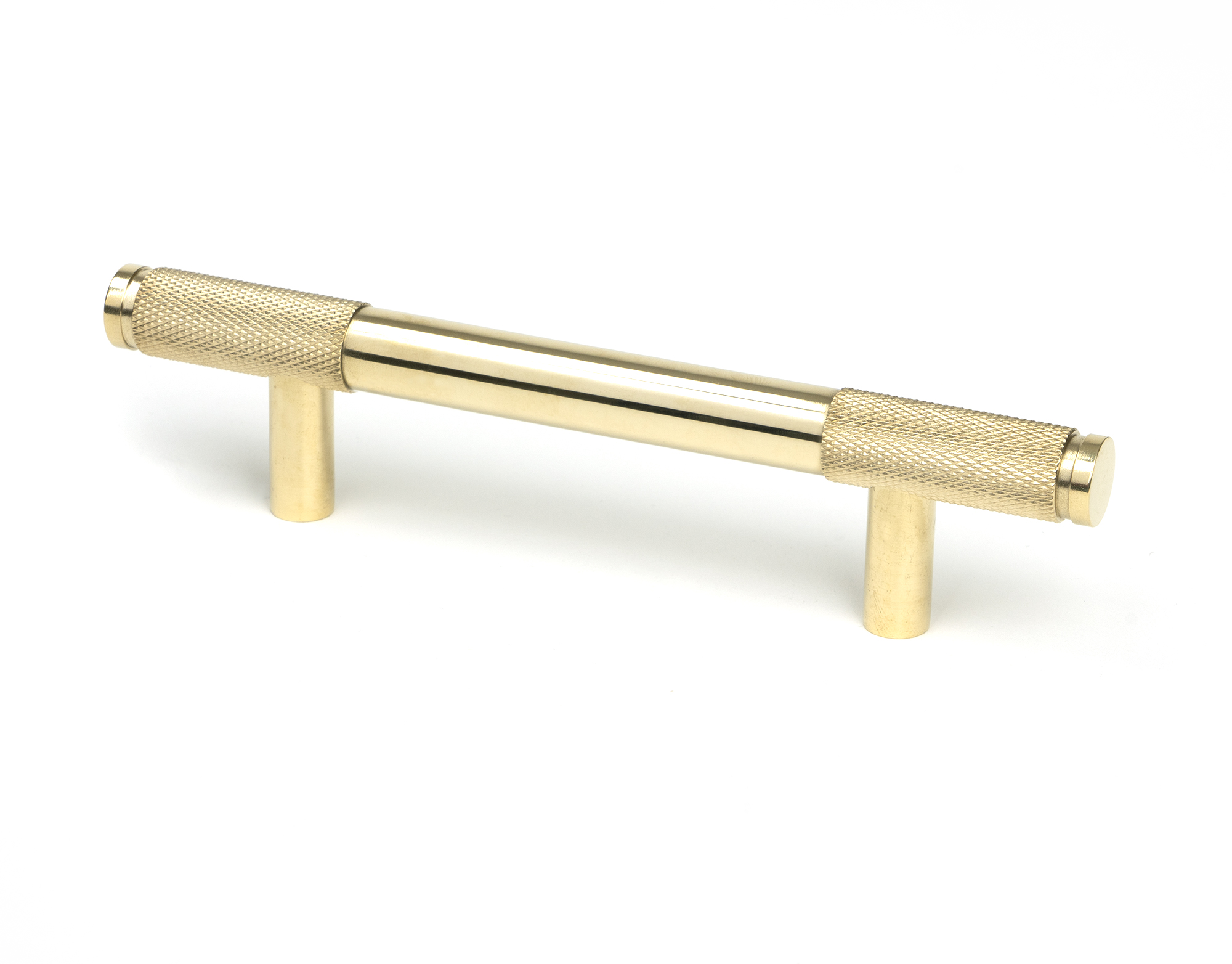 Polished Brass Half Brompton Pull Handle - Small