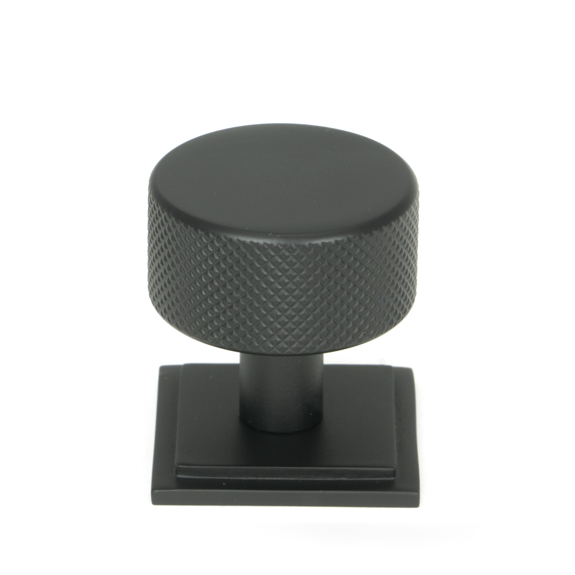 Matt Black Brompton Cabinet Knob - 32mm (Square)