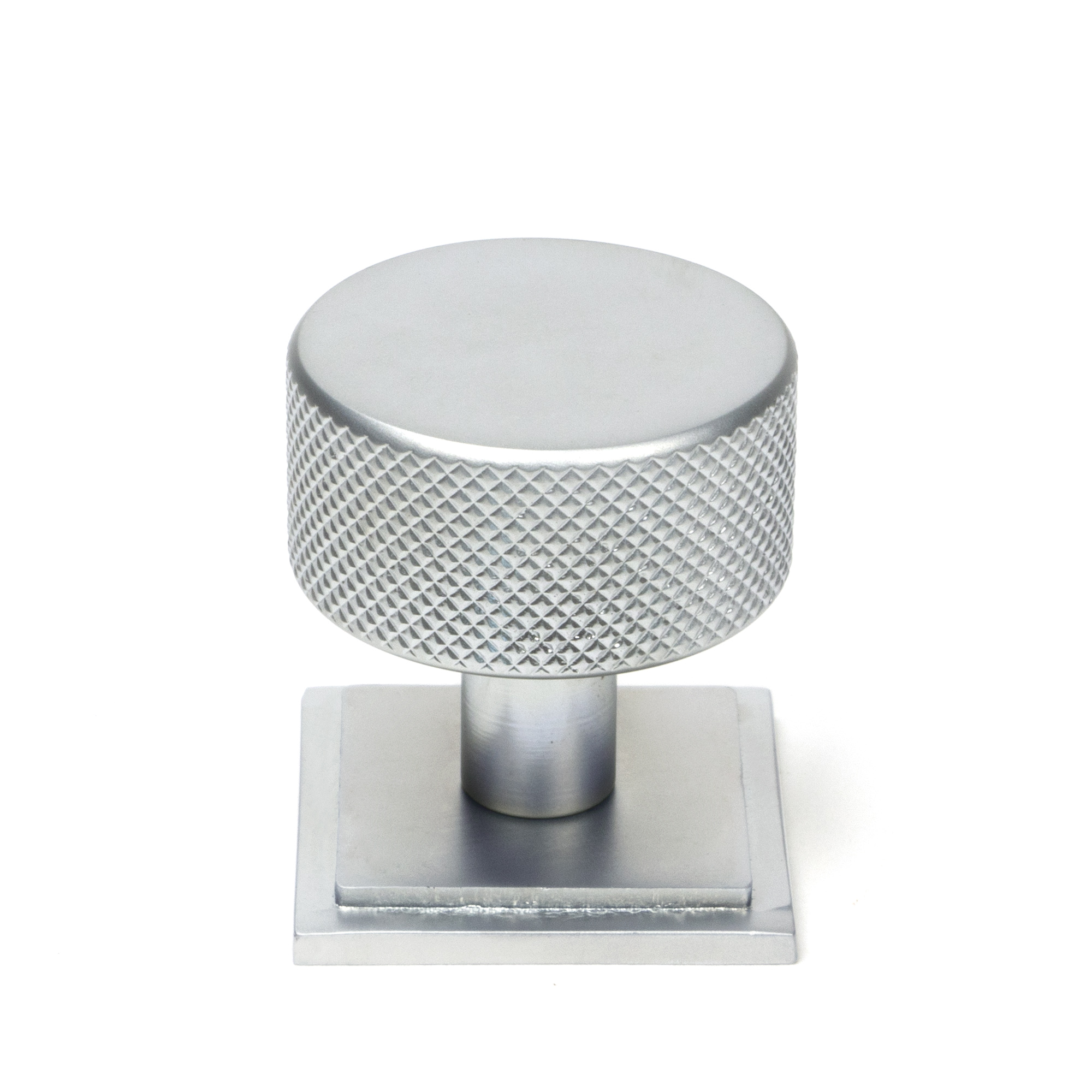 Satin Chrome Brompton Cabinet Knob - 32mm (Square)