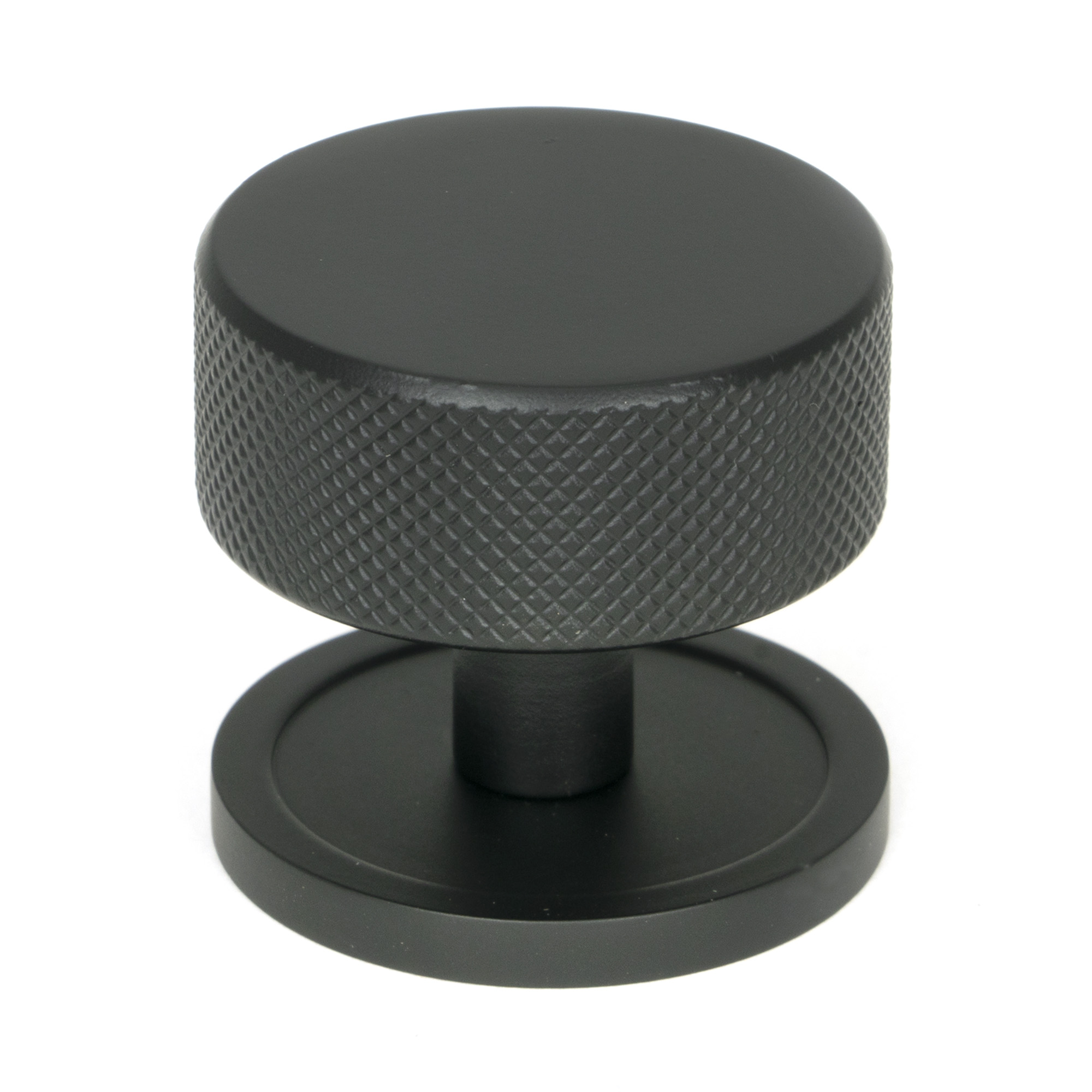 Matt Black Brompton Cabinet Knob - 38mm (Plain)
