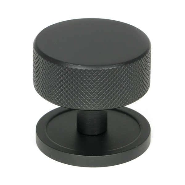 Matt Black Brompton Cabinet Knob - 38mm (Plain)