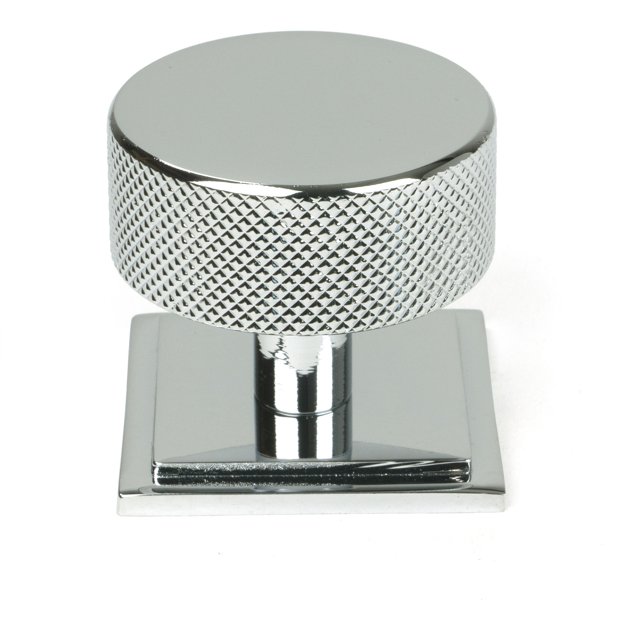 Polished Chrome Brompton Cabinet Knob - 38mm (Square)