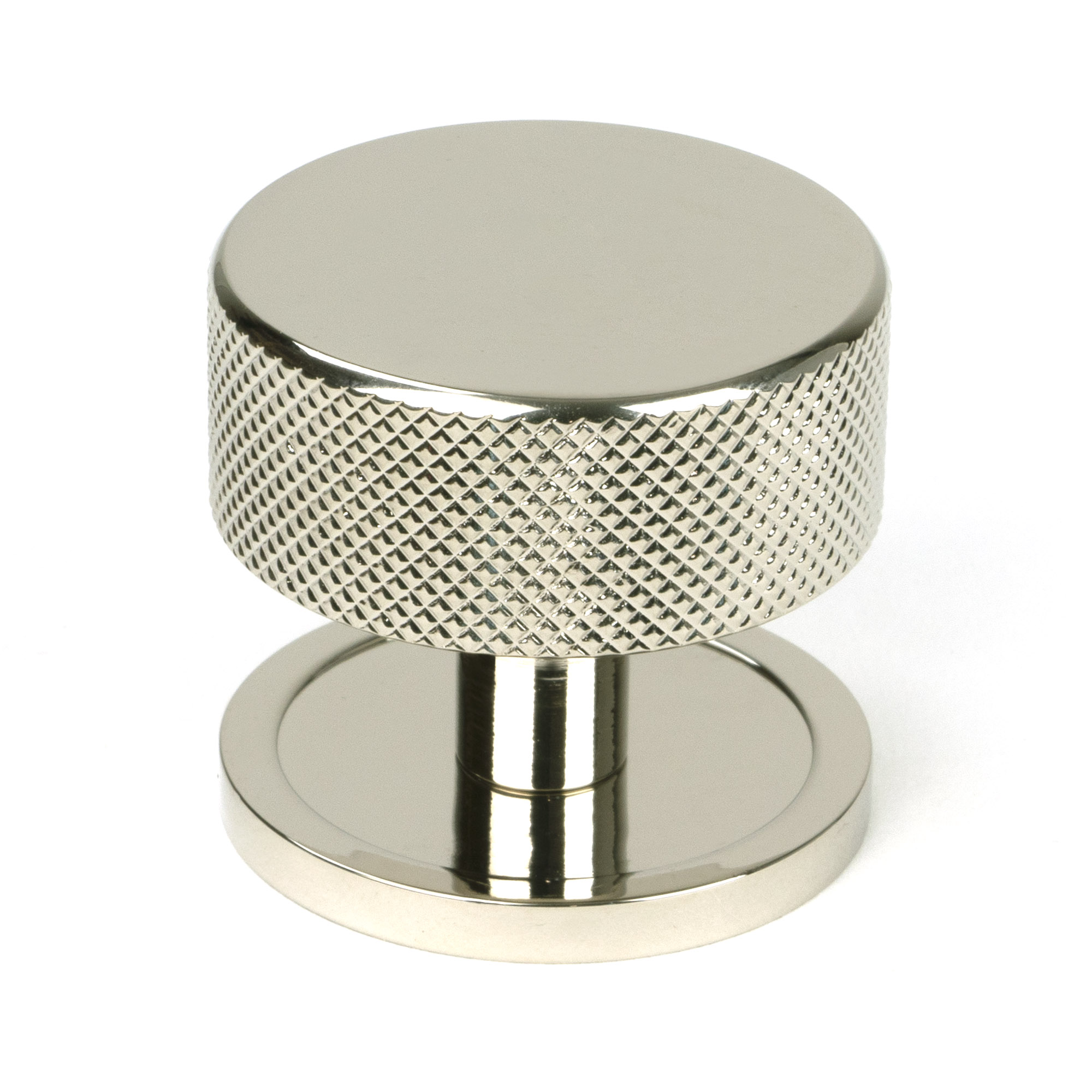Polished Nickel Brompton Cabinet Knob - 38mm (Plain)