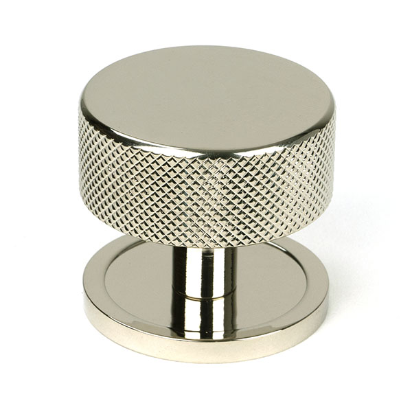 Polished Nickel Brompton Cabinet Knob - 38mm (Plain)