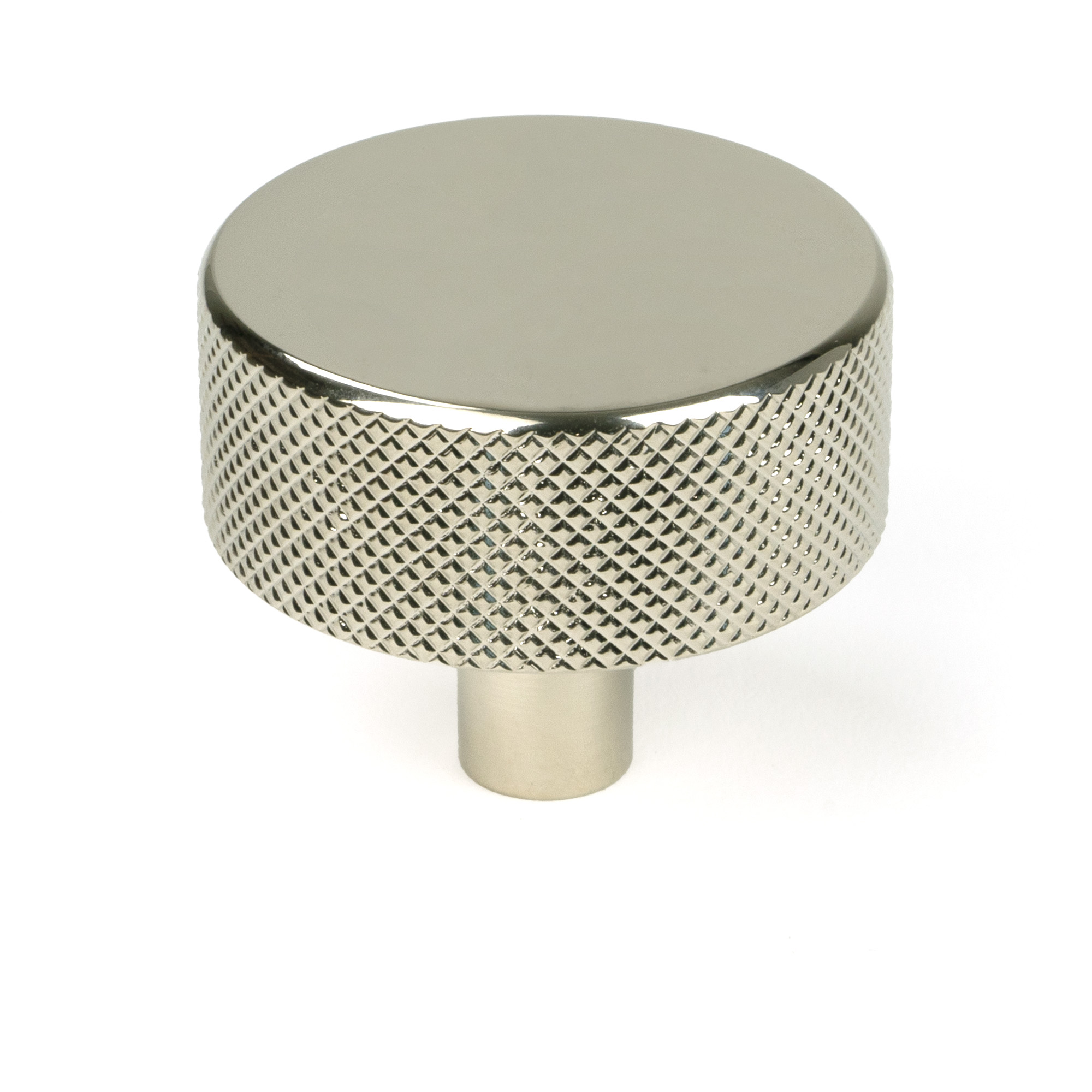 Polished Nickel Brompton Cabinet Knob - 38mm (No rose)