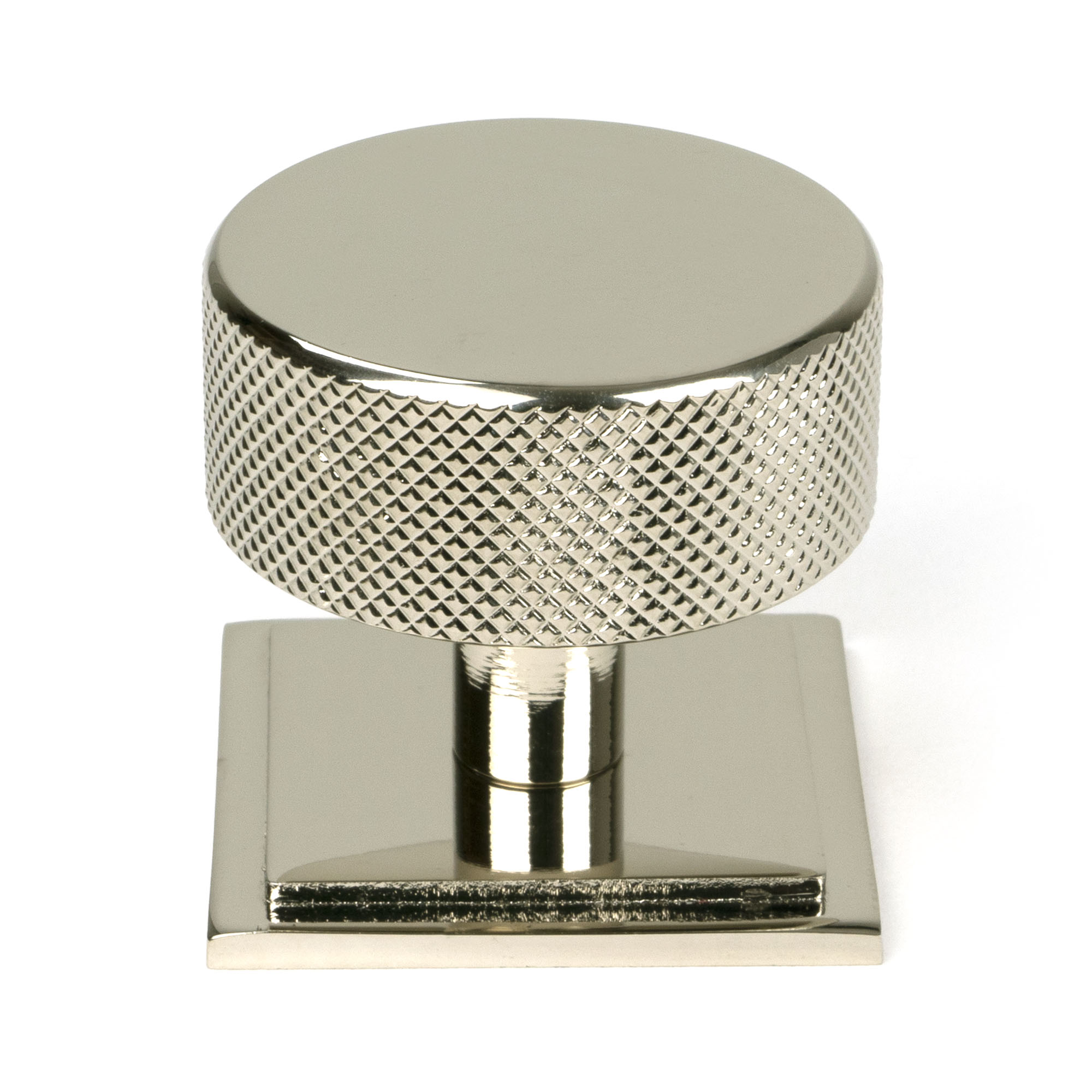Polished Nickel Brompton Cabinet Knob - 38mm (Square)