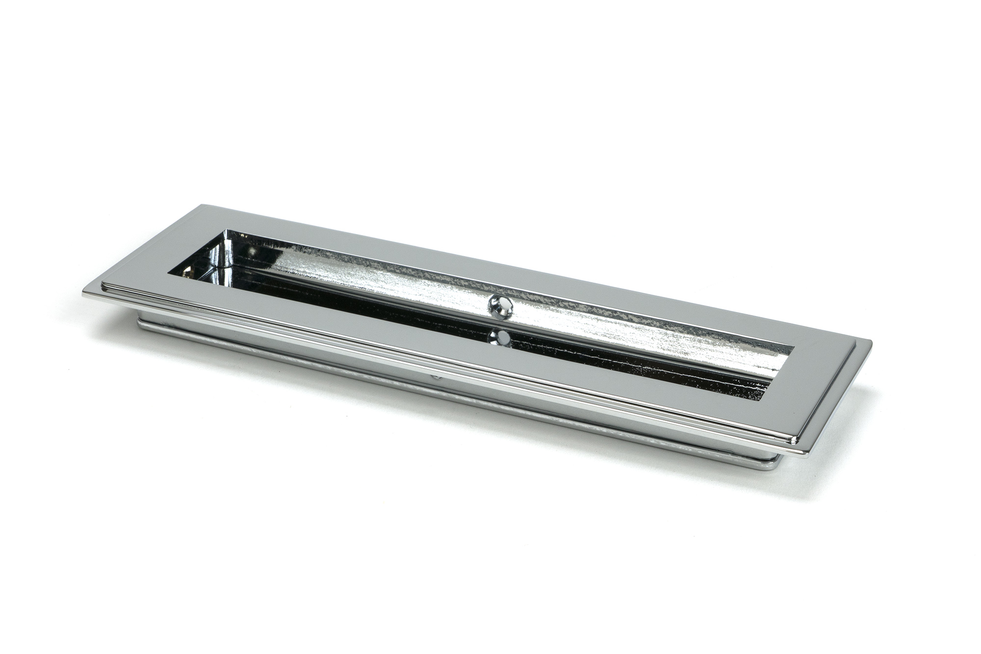 Polished Chrome 175mm Art Deco Rectangular Pull