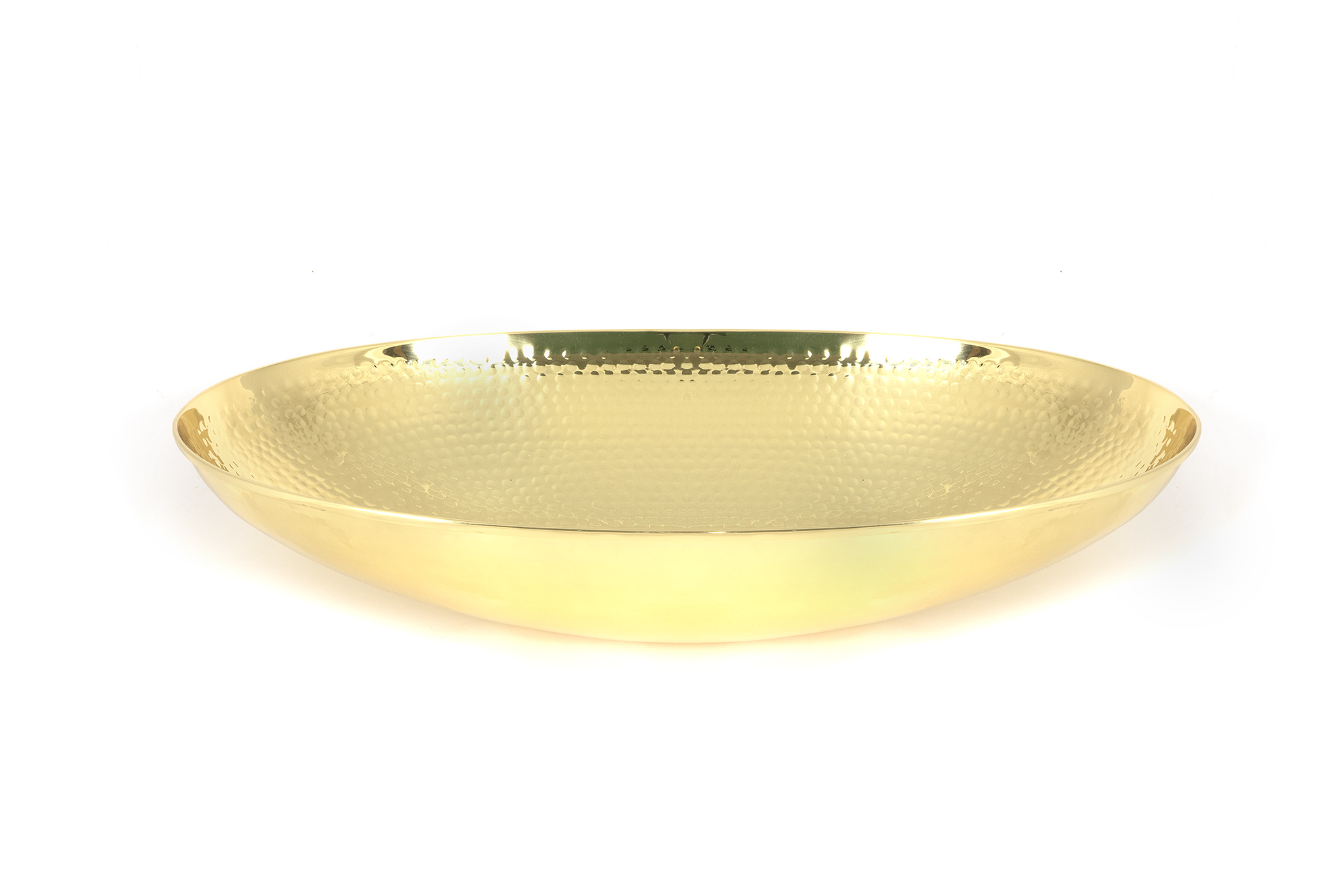 Hammered Brass Oval Sink
