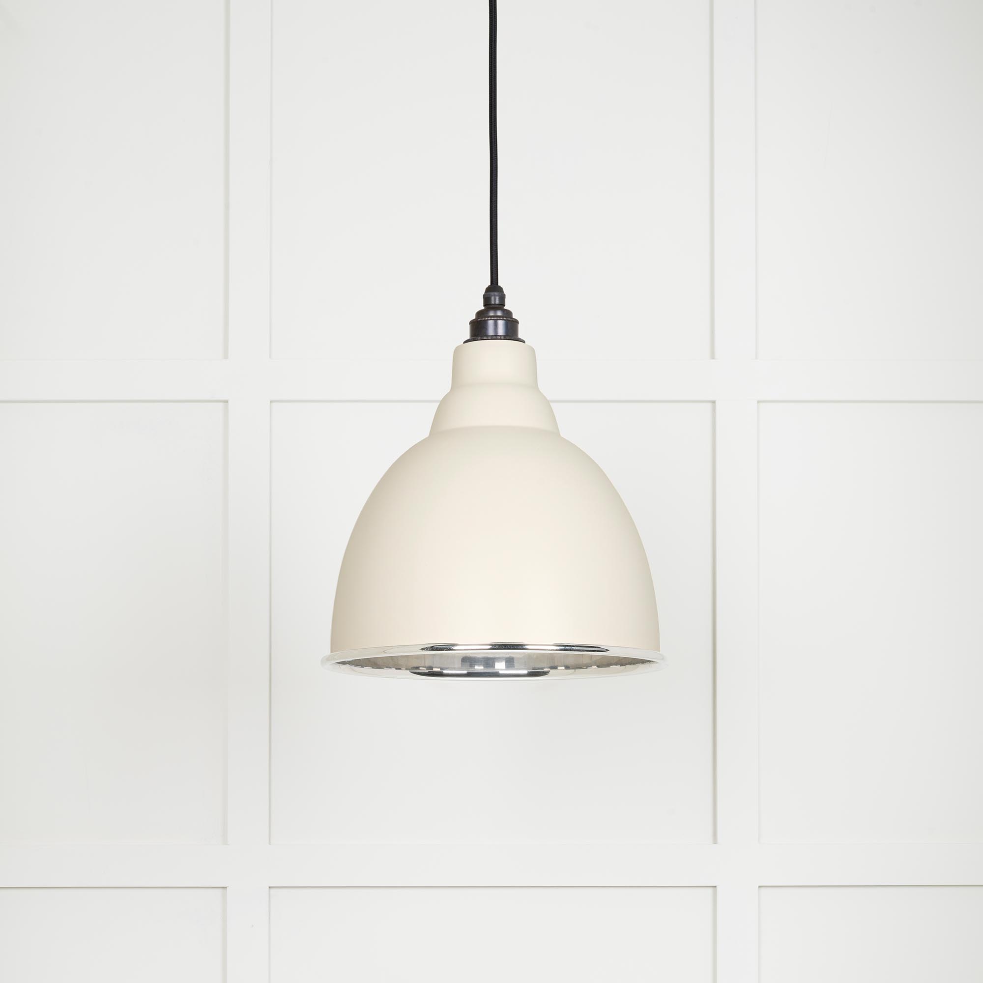 Smooth Nickel Brindley Pendant in Teasel