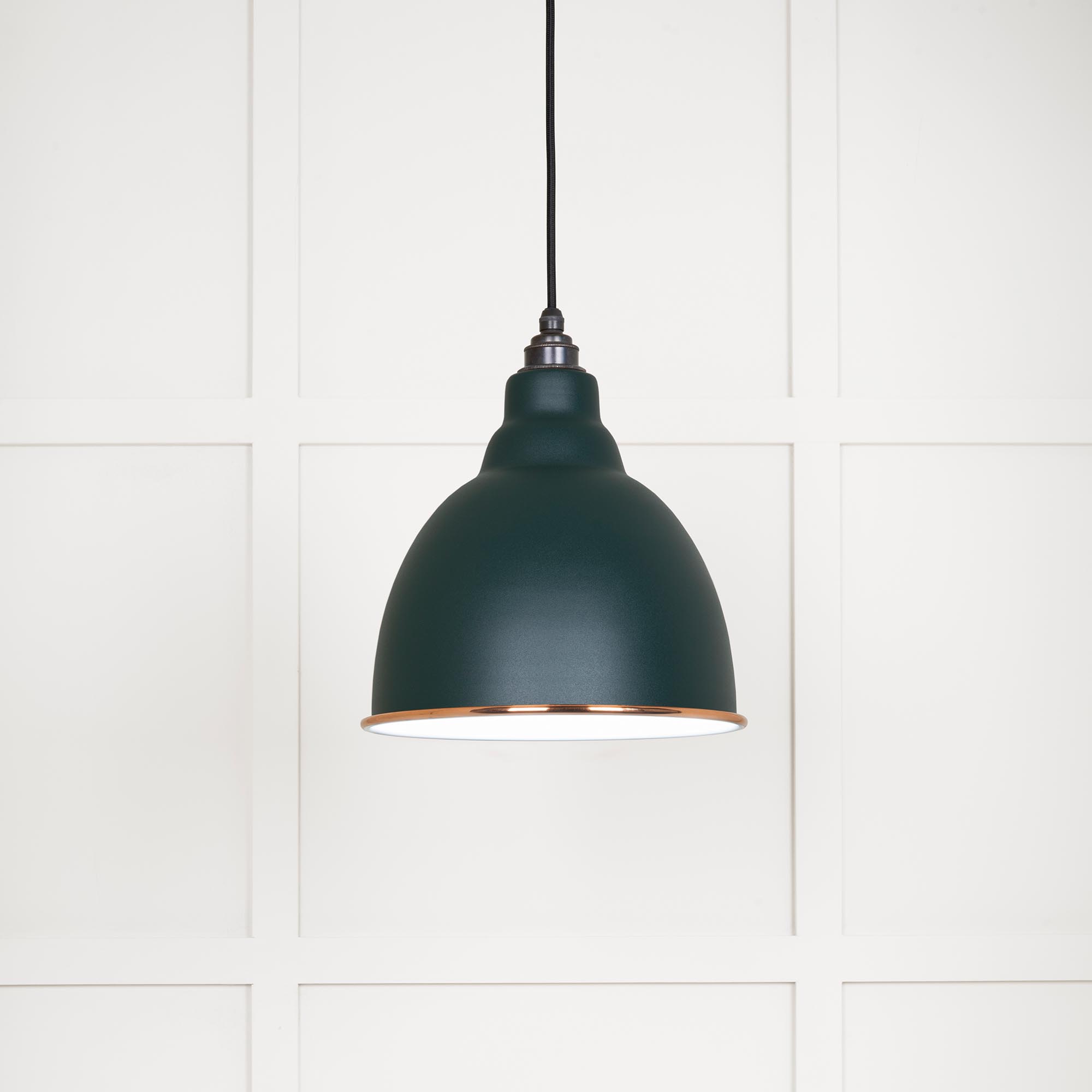 White Gloss Brindley Pendant in Dingle