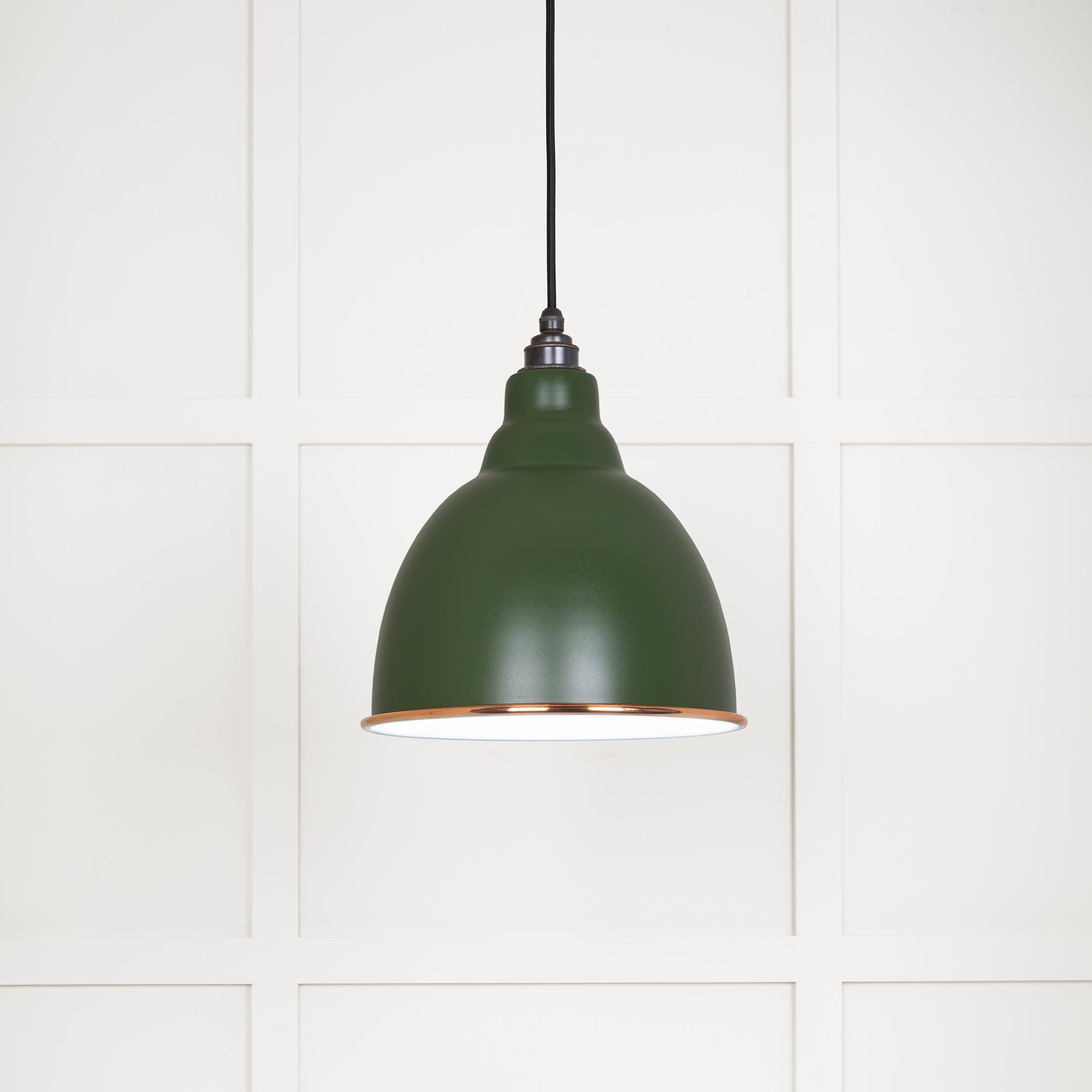 White Gloss Brindley Pendant in Heath
