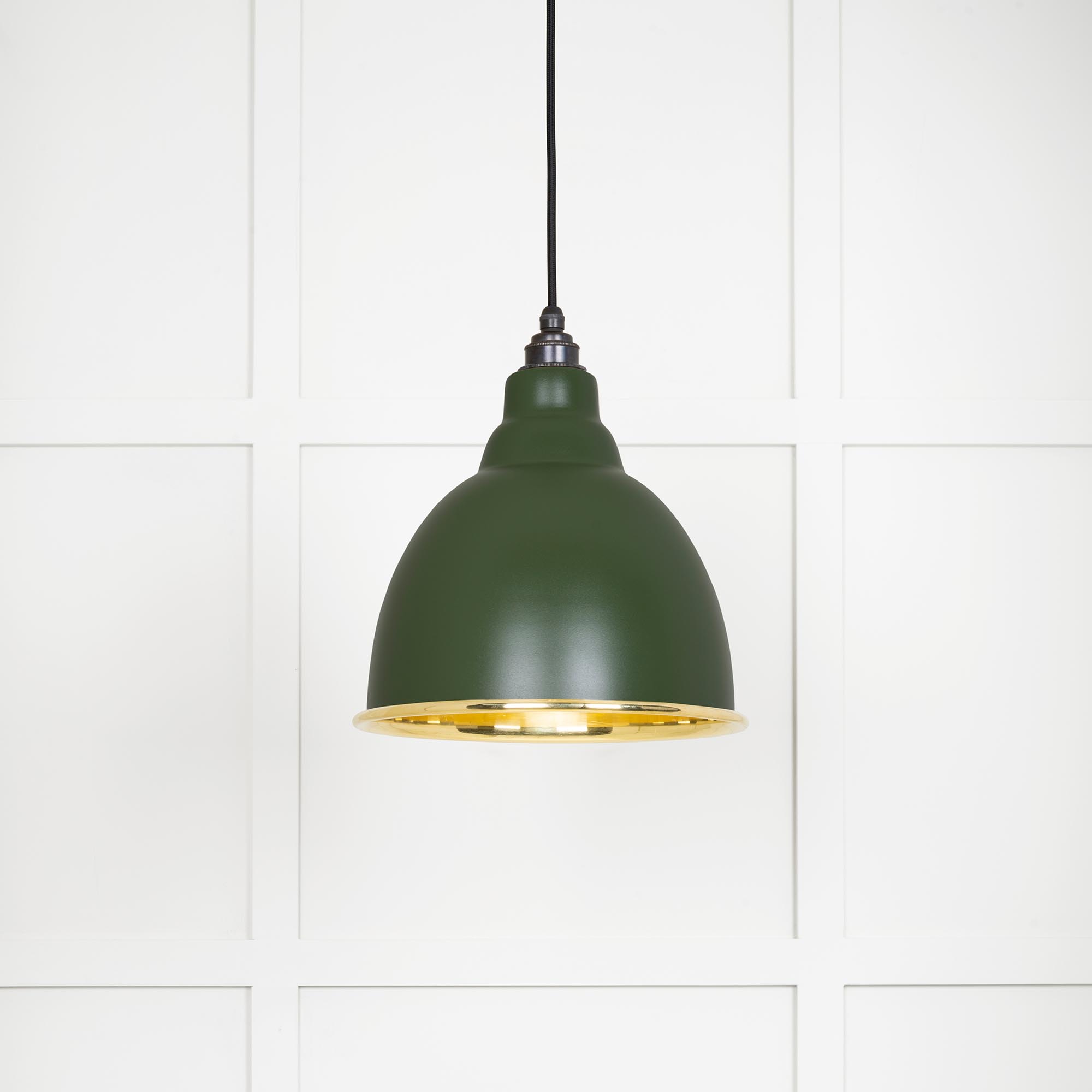 Smooth Brass Brindley Pendant in Heath