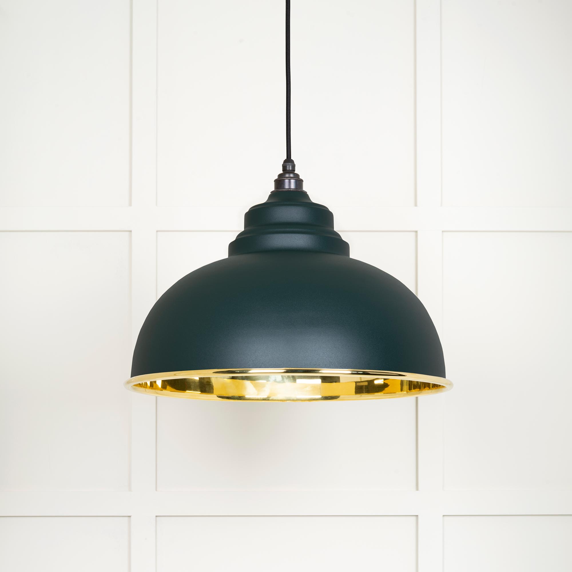 Smooth Brass Harborne Pendant in Dingle
