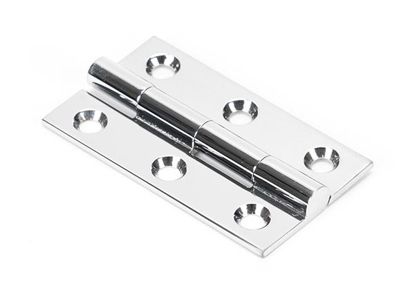Polished Chrome 2" Butt Hinge (pair)