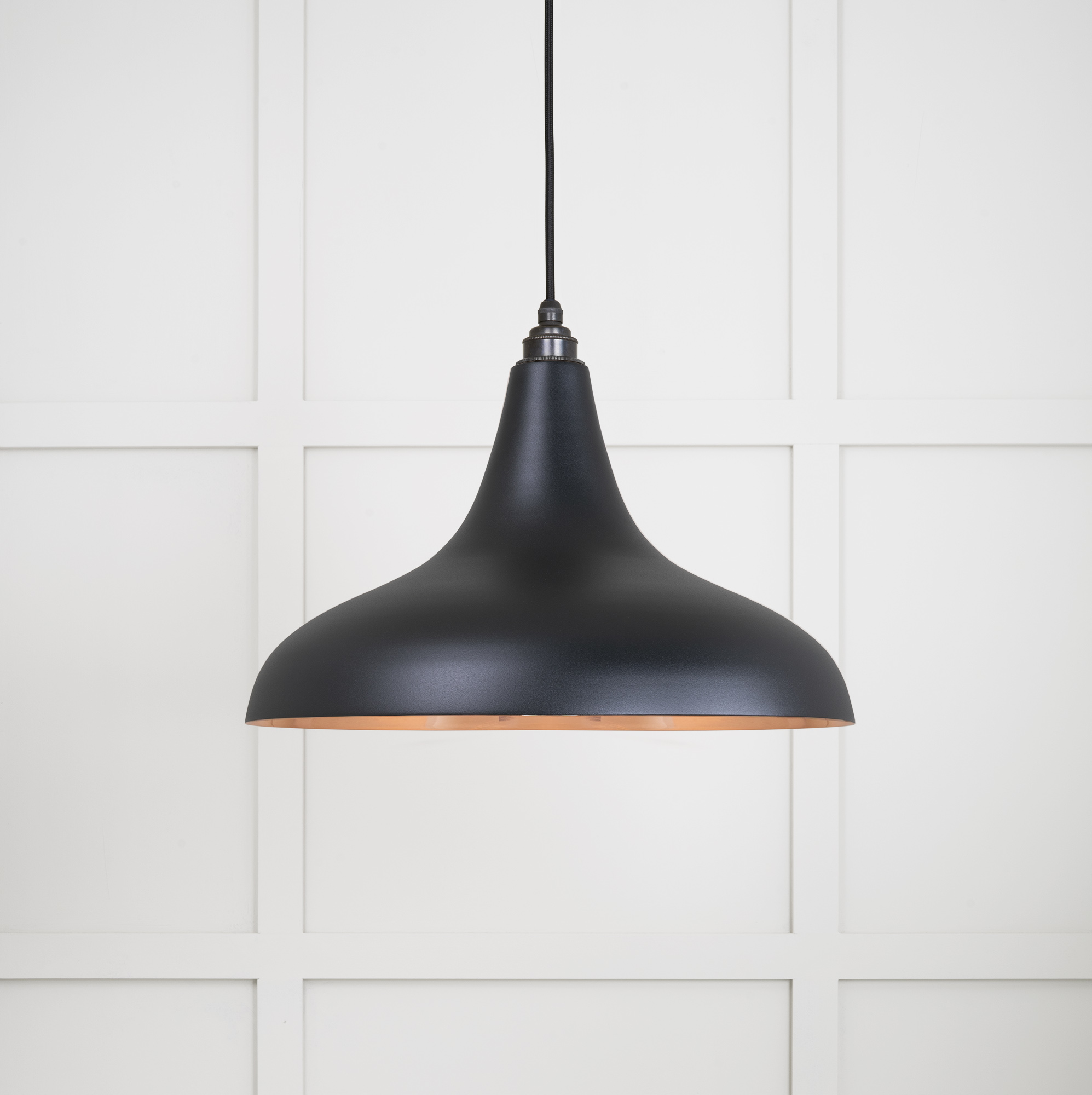Smooth Copper Frankley Pendant in Elan Black
