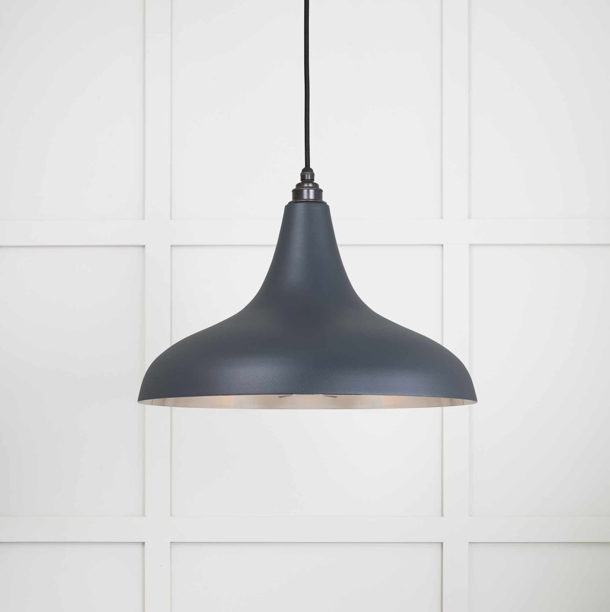 Smooth Nickel Frankley Pendant in Soot