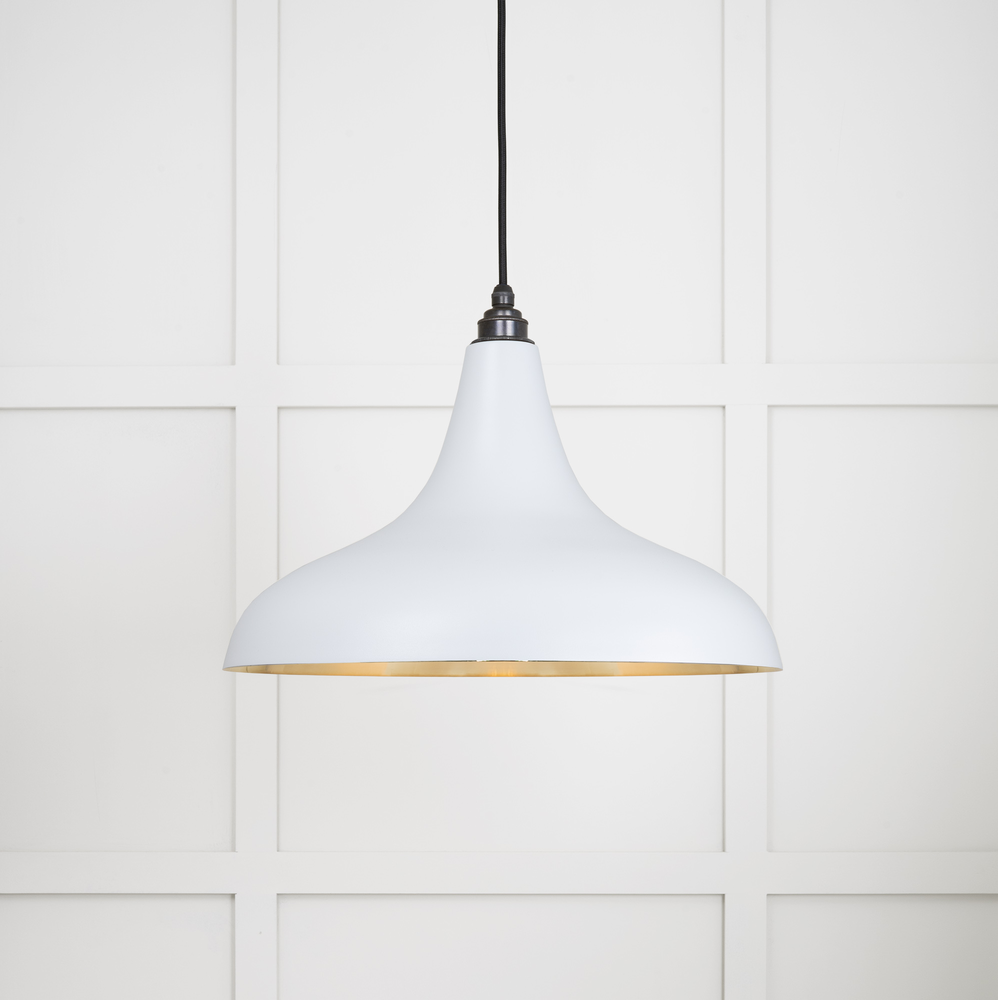 Smooth Brass Frankley Pendant in Birch