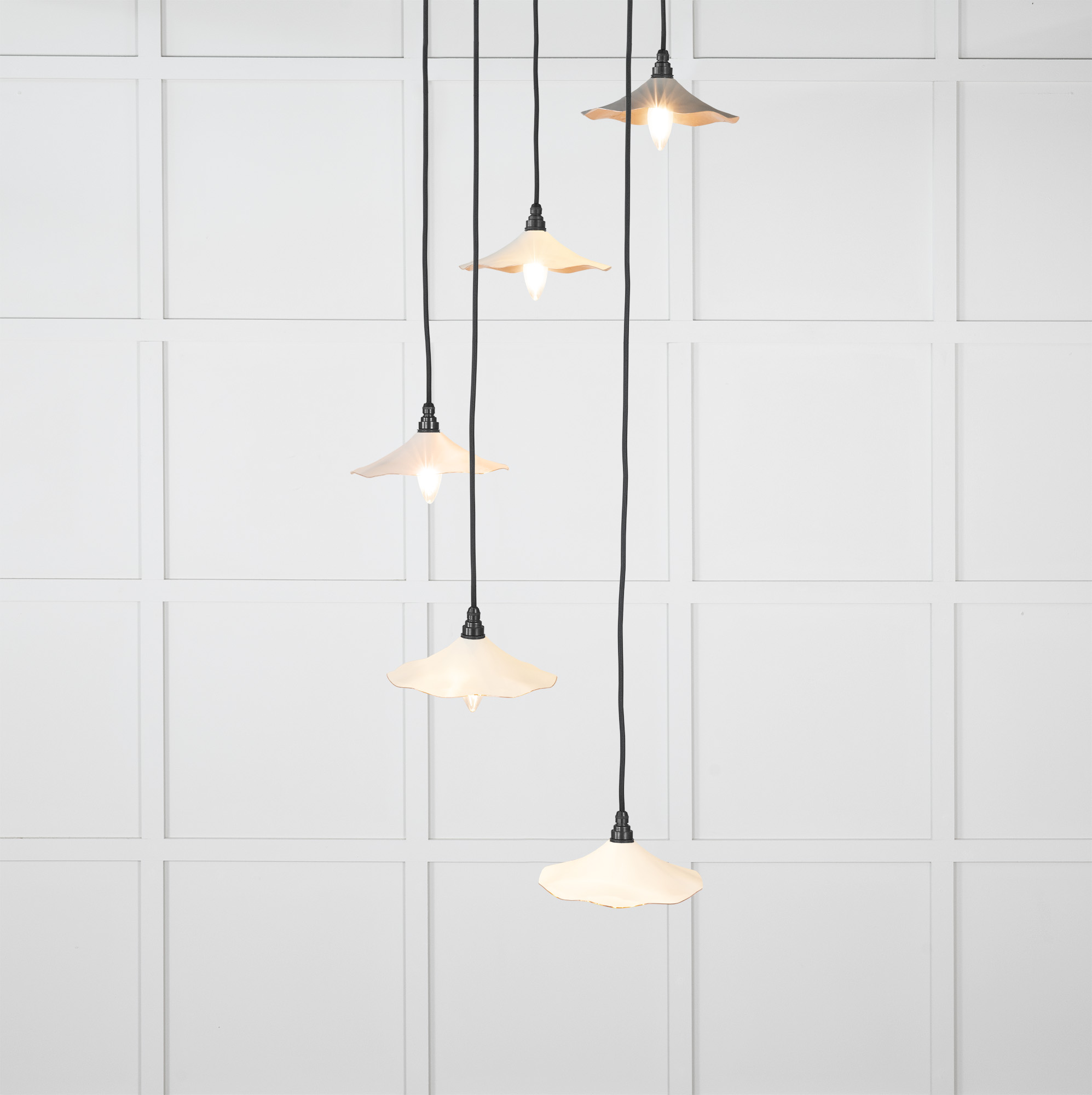 Smooth Copper Flora Cluster Pendant in Teasel