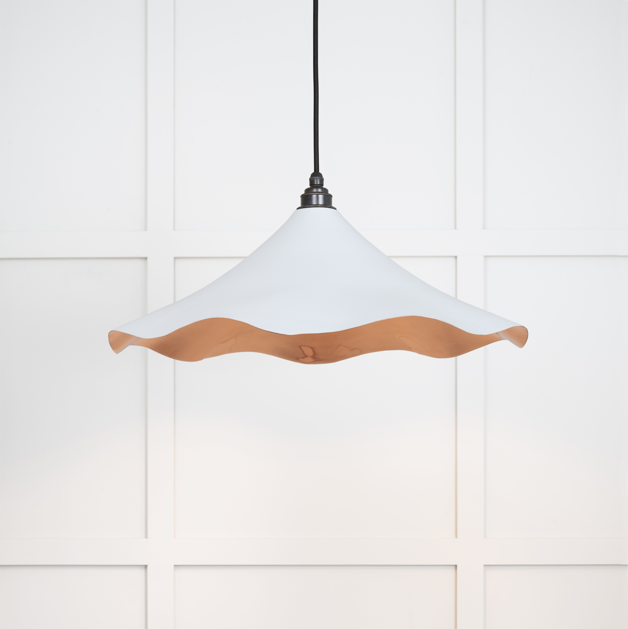 Smooth Copper Flora Pendant in Birch