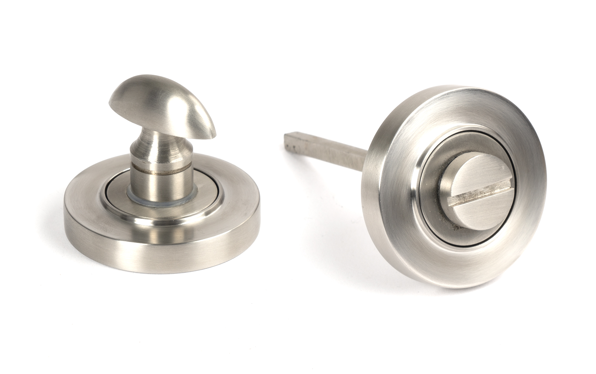 Satin Marine SS (316) Round Thumbturn Set (Plain)