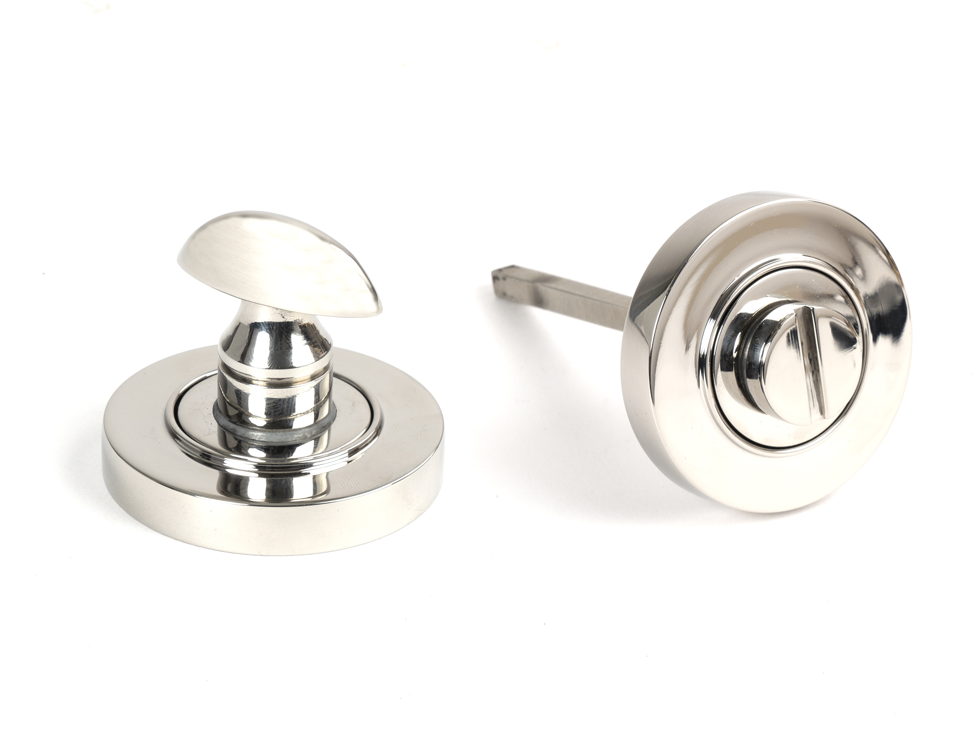 Polished Marine SS (316) Round Thumbturn Set (Plain)