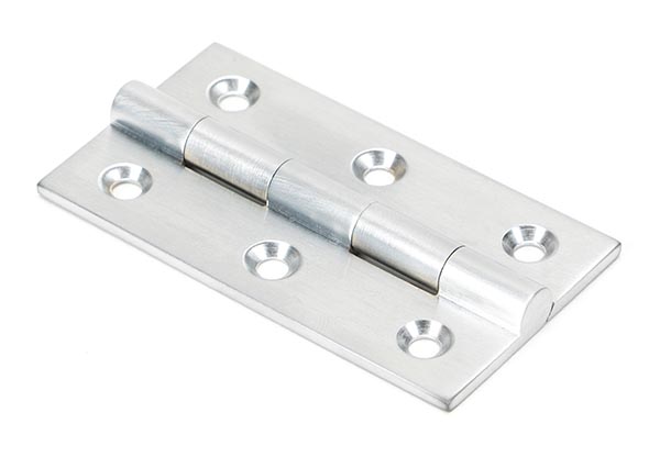 Satin Chrome 2.5" Butt Hinge (pair)
