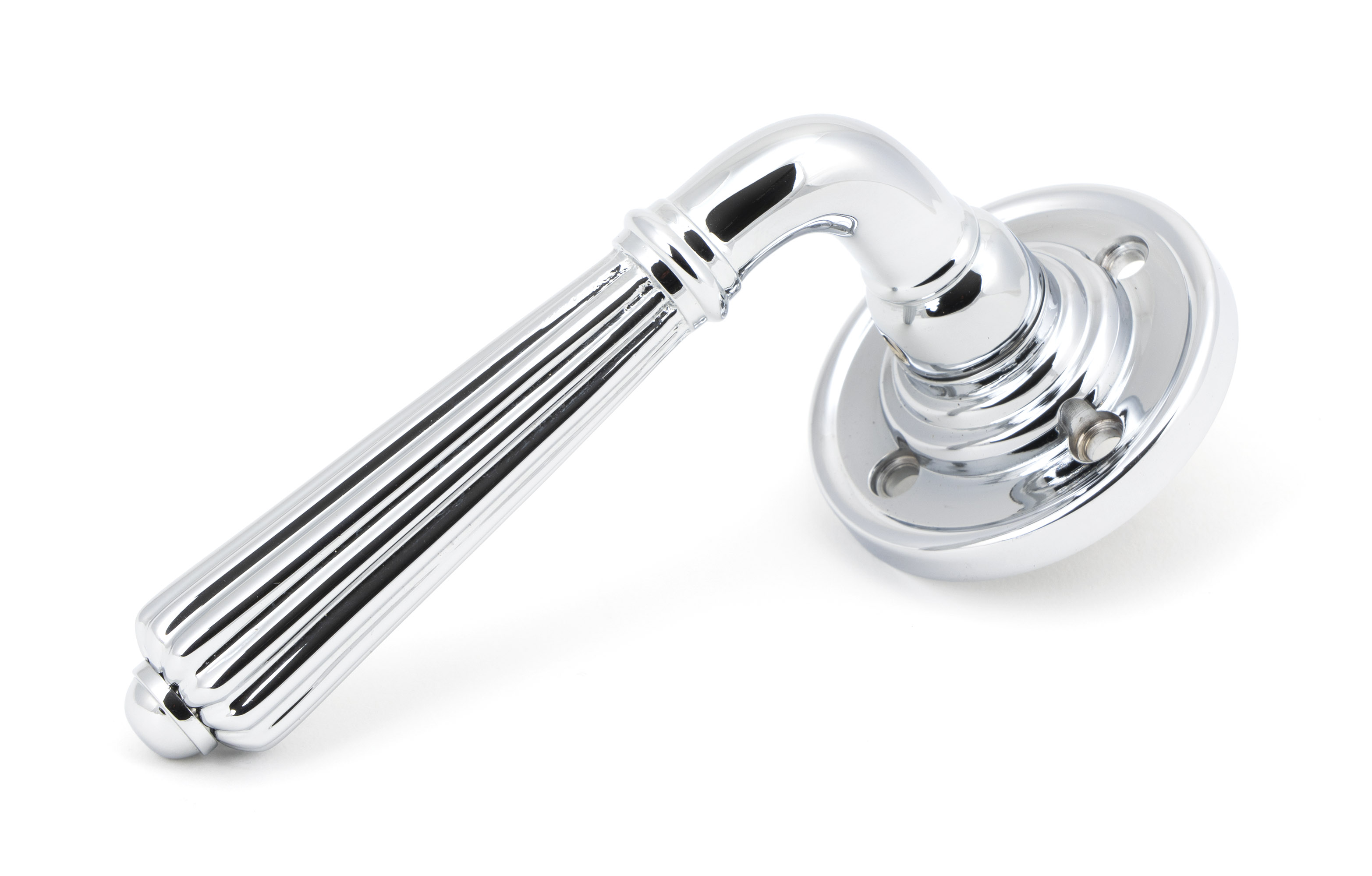 Polished Chrome Hinton Lever on Rose Set - Unsprung