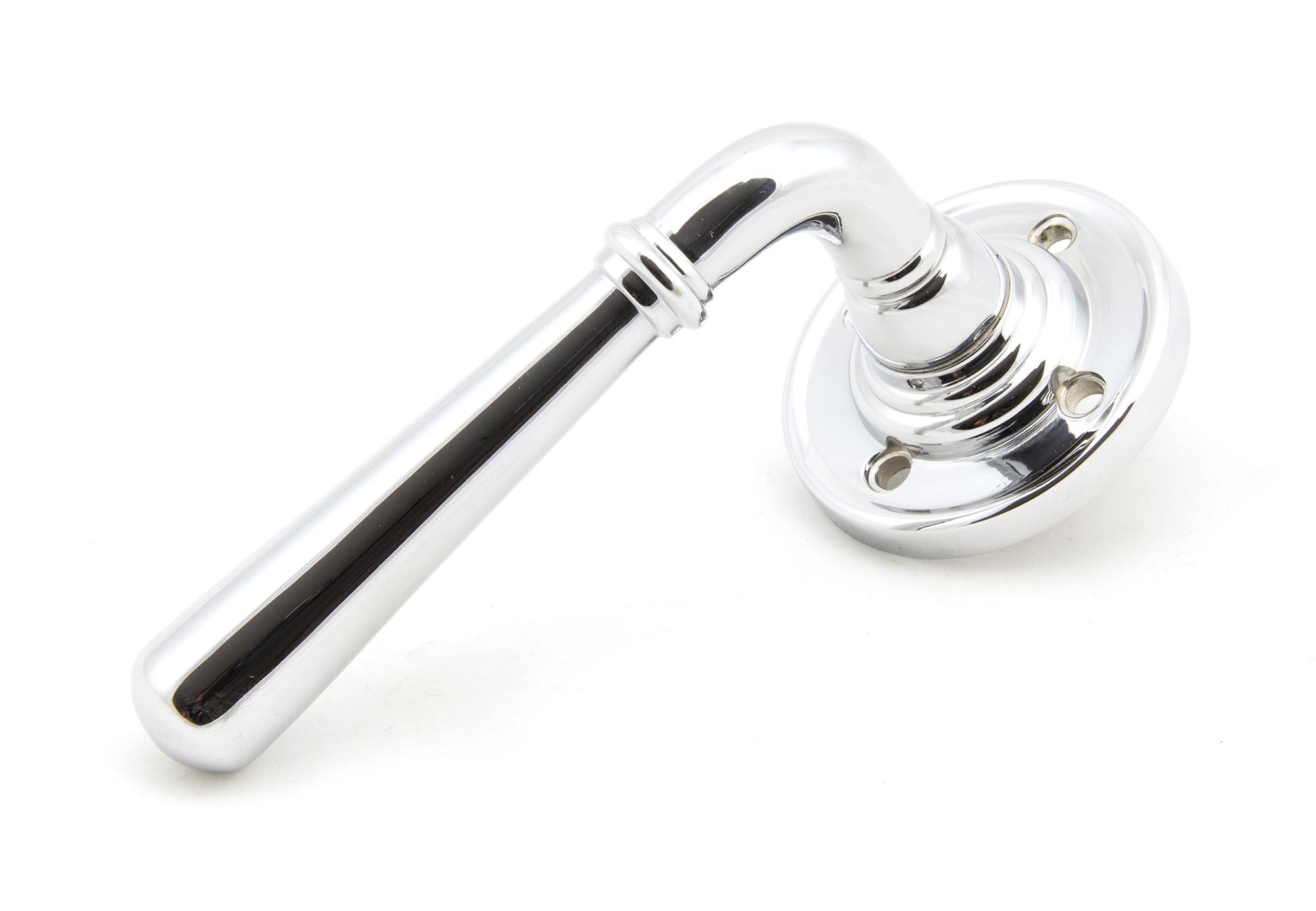 Polished Chrome Newbury Lever on Rose Set - Unsprung