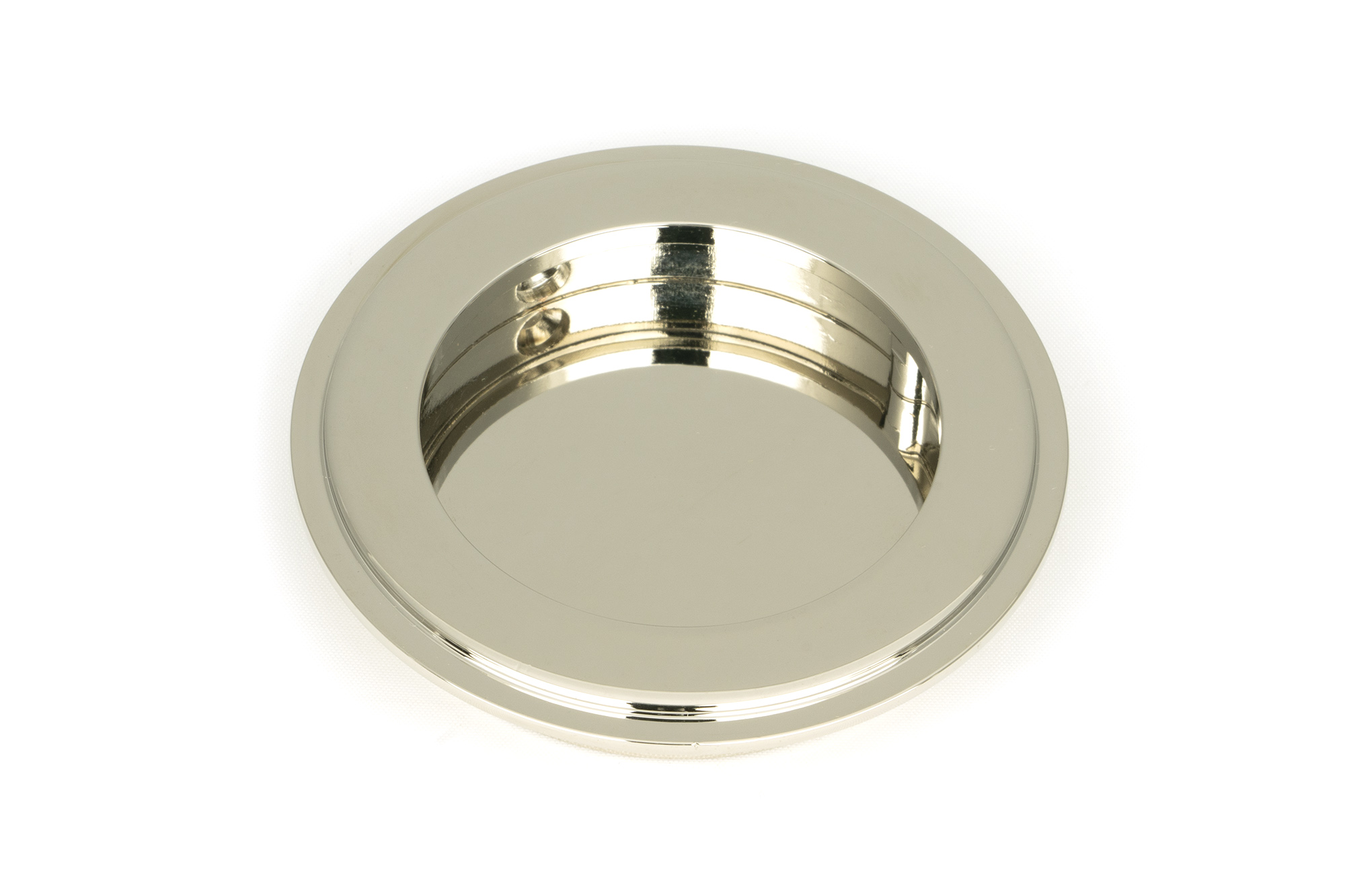 Polished Nickel 75mm Art Deco Round Pull
