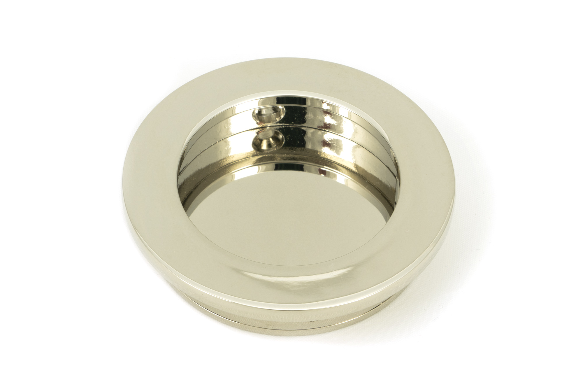 Polished Nickel 60mm Plain Round Pull