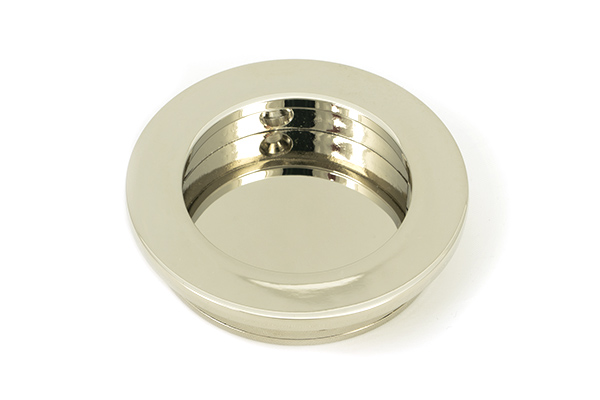 Polished Nickel 60mm Plain Round Pull