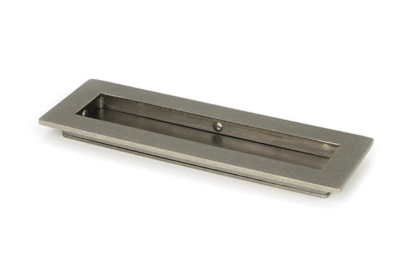 Pewter 175mm Plain Rectangular Pull