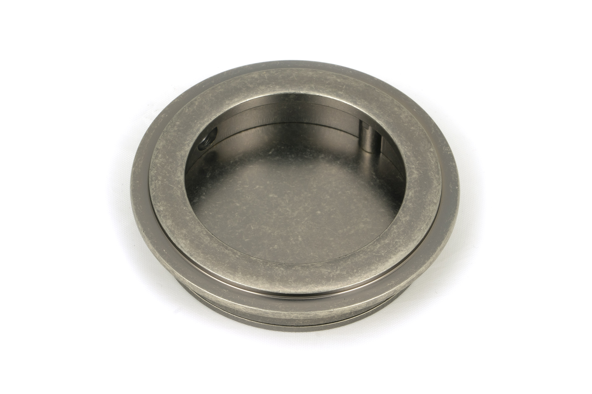 Pewter 60mm Art Deco Round Pull