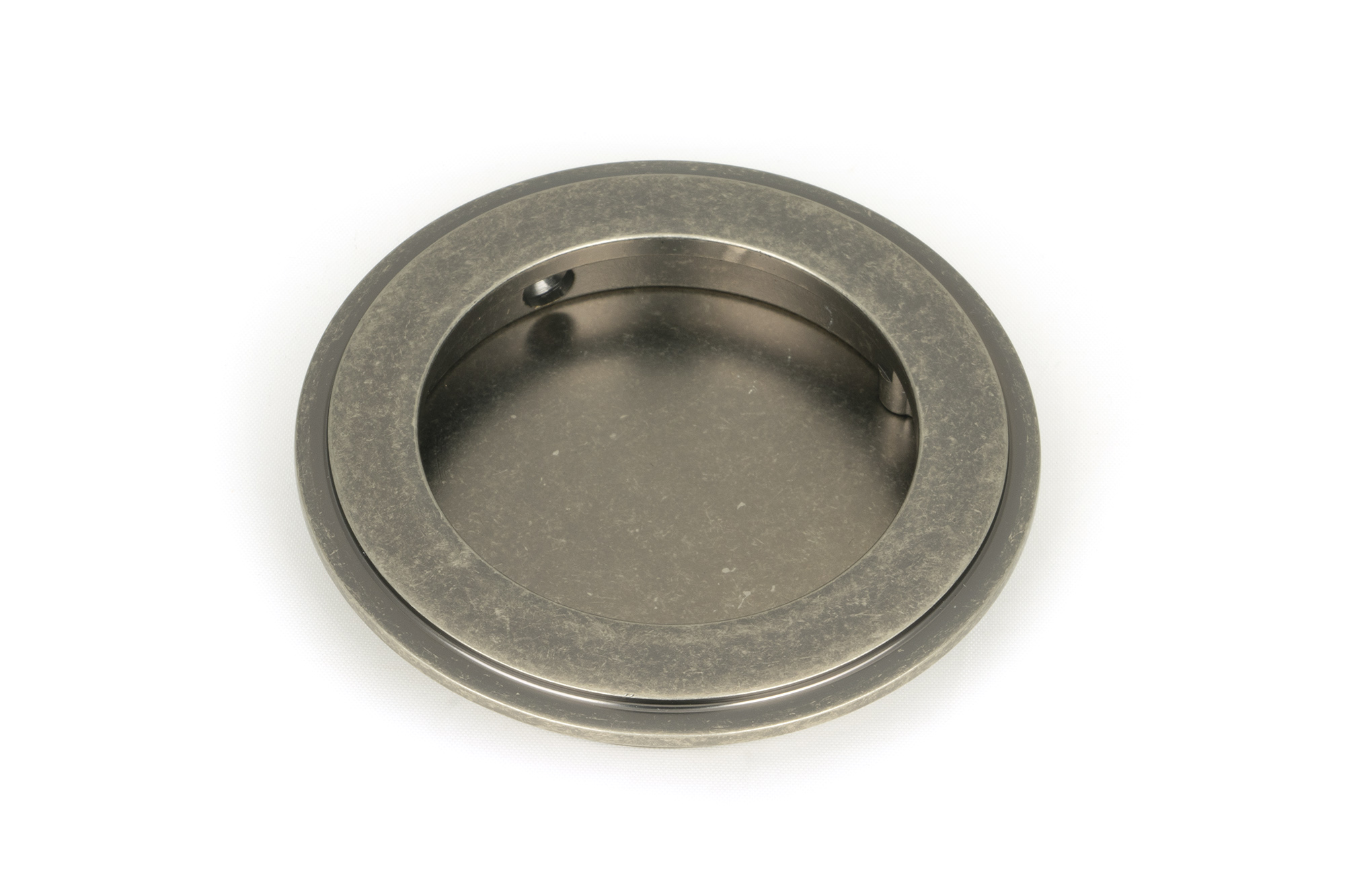 Pewter 75mm Art Deco Round Pull