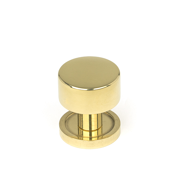 Polished Brass Kelso Cabinet Knob - 25mm (Plain)