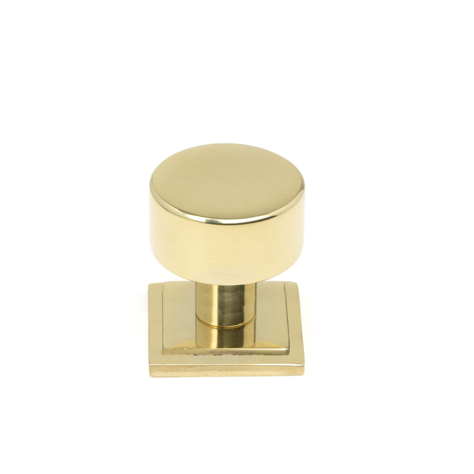 Polished Brass Kelso Cabinet Knob - 25mm (Square)