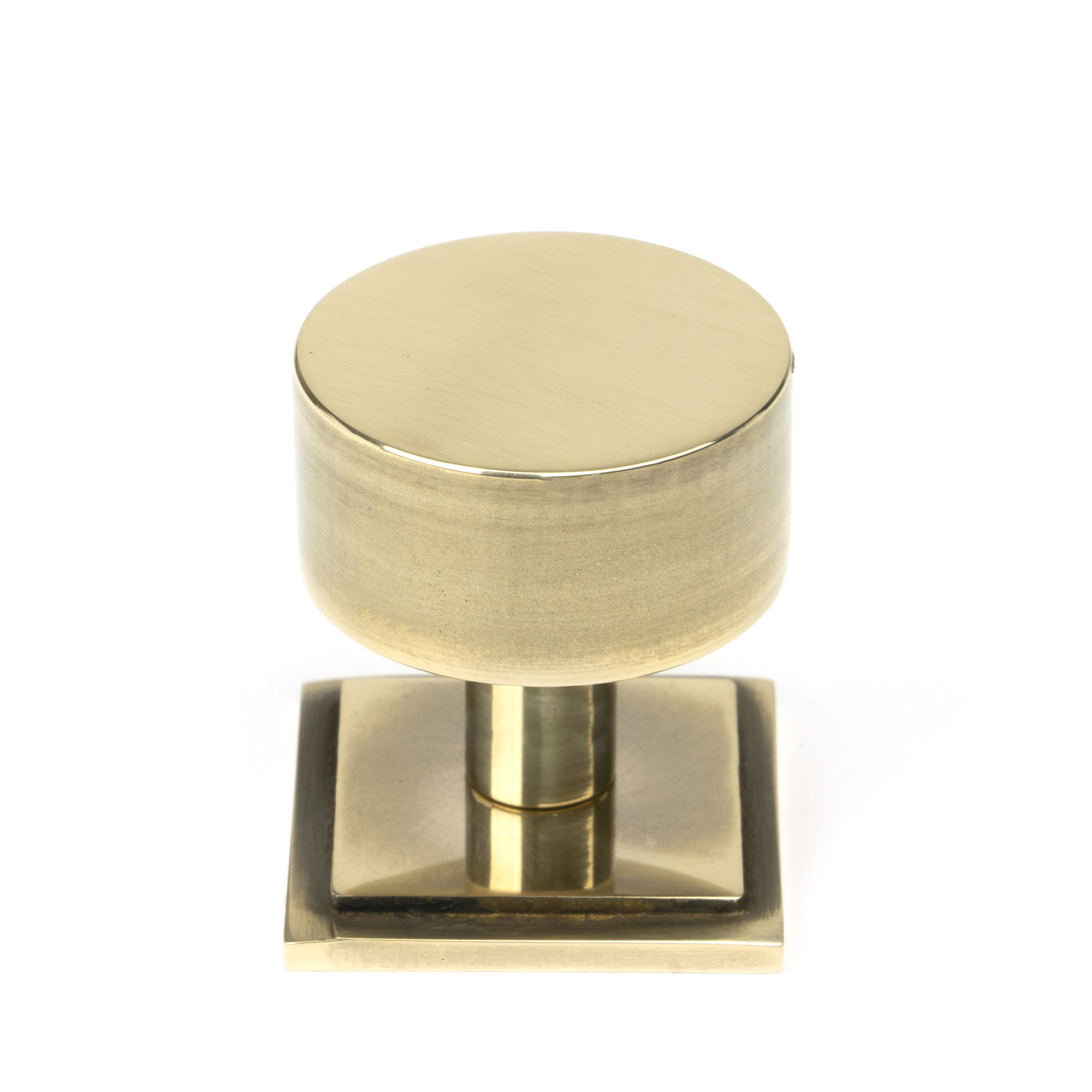 Aged Brass Kelso Cabinet Knob - 32mm (Square)