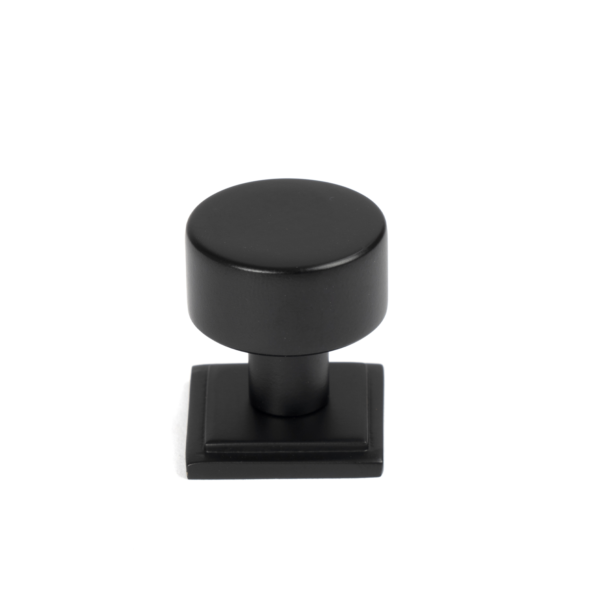 Matt Black Kelso Cabinet Knob - 25mm (Square)