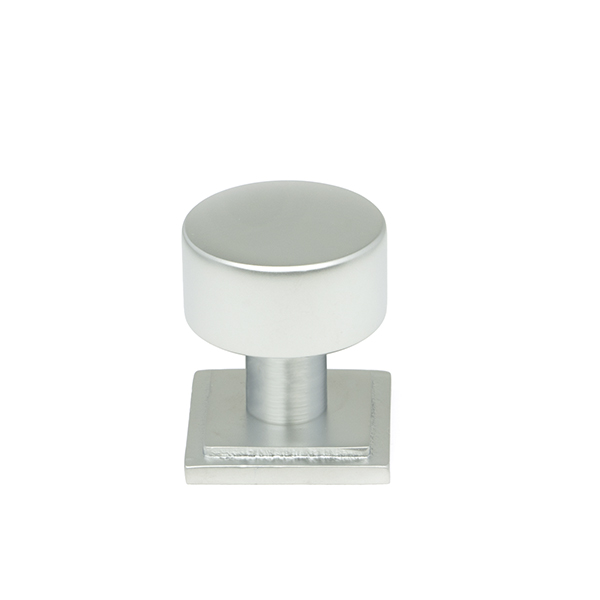 Satin Chrome Kelso Cabinet Knob - 25mm (Square)