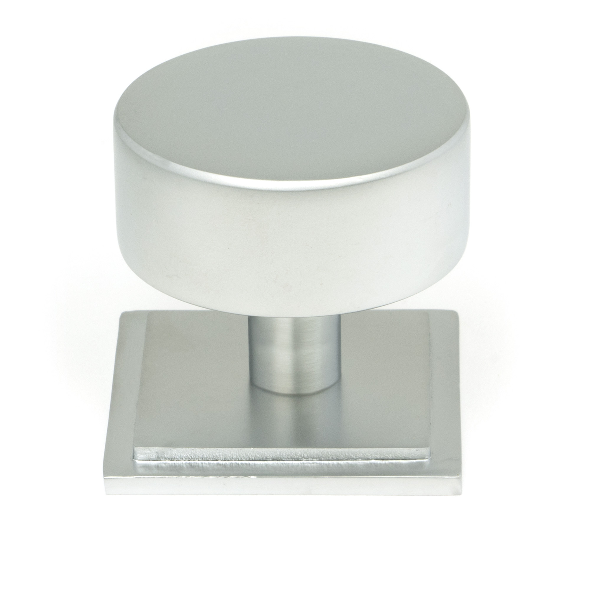 Satin Chrome Kelso Cabinet Knob - 38mm (Square)