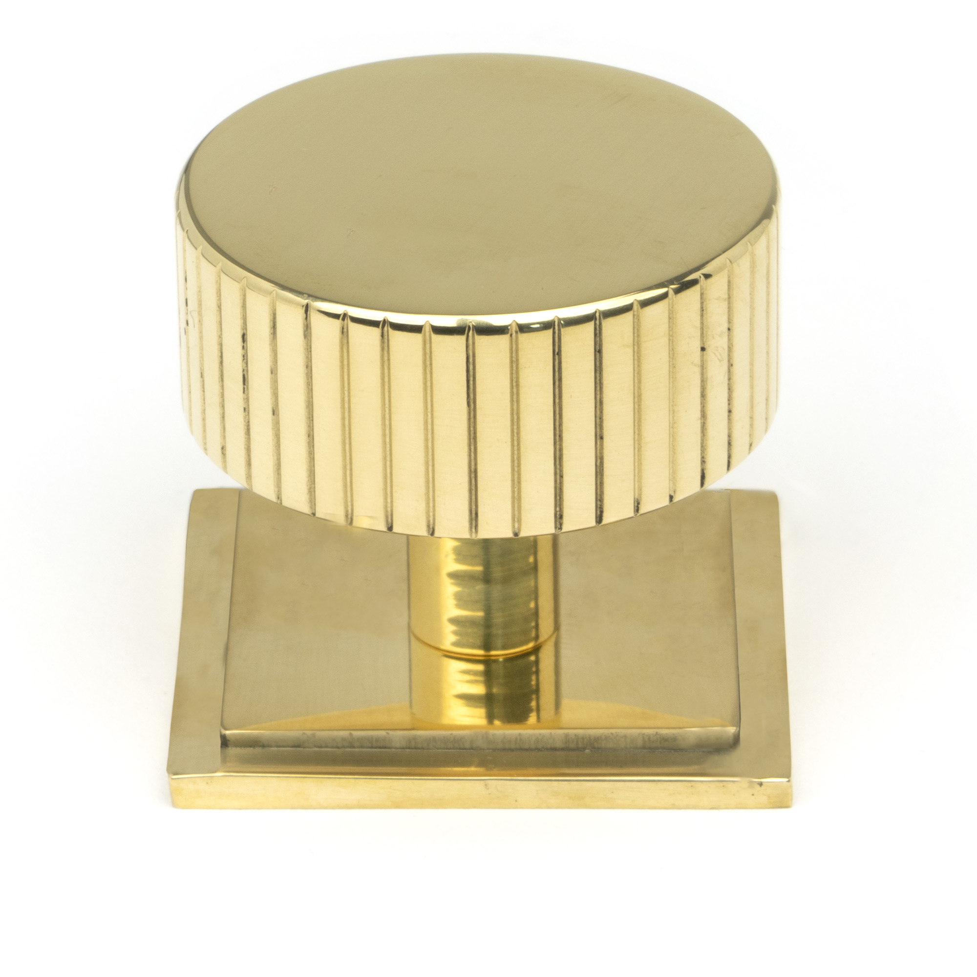 Polished Brass Judd Cabinet Knob - 38mm (Square)