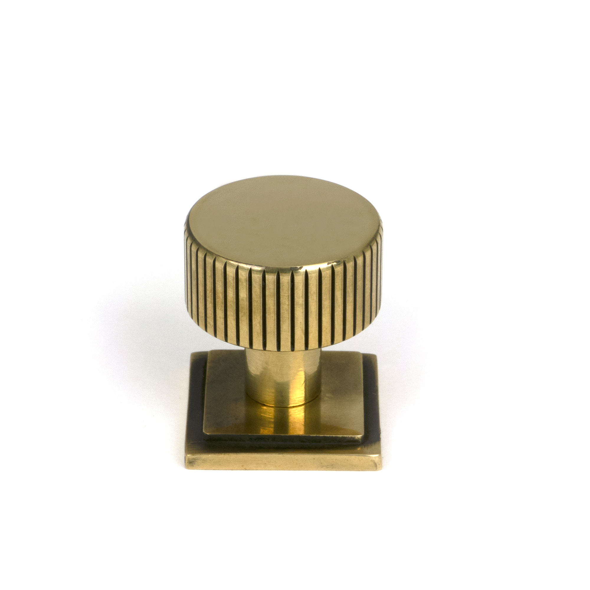 Aged Brass Judd Cabinet Knob - 25mm (Square)