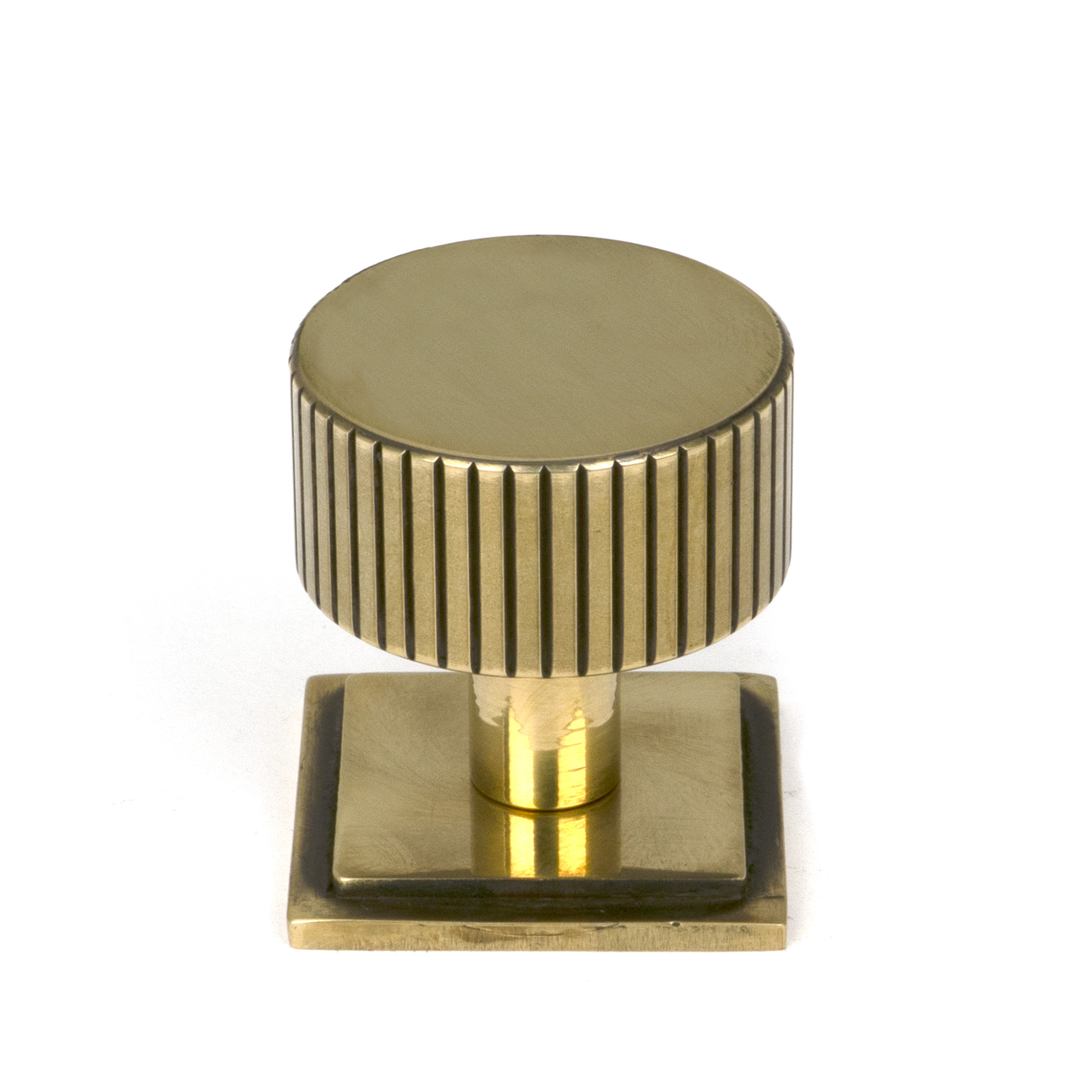 Aged Brass Judd Cabinet Knob - 32mm (Square)
