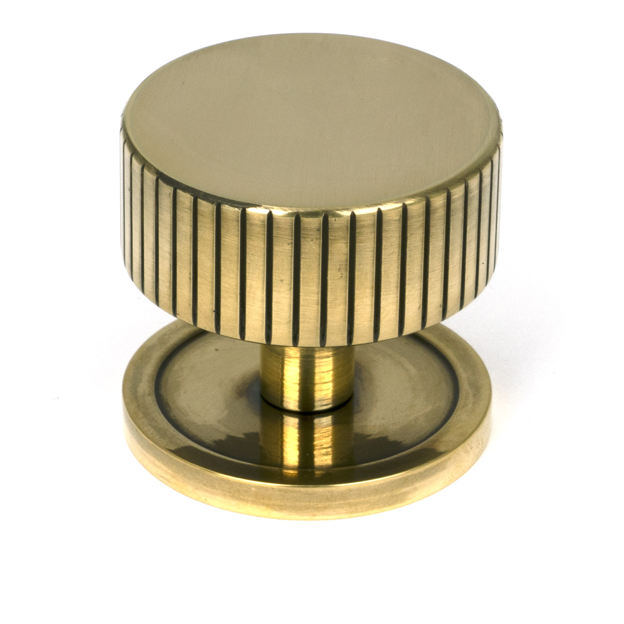 Aged Brass Judd Cabinet Knob - 38mm (Plain)