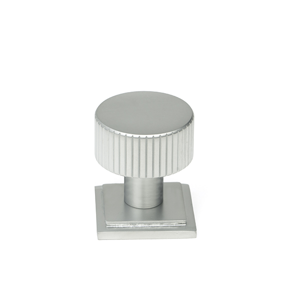 Satin Chrome Judd Cabinet Knob - 25mm (Square)
