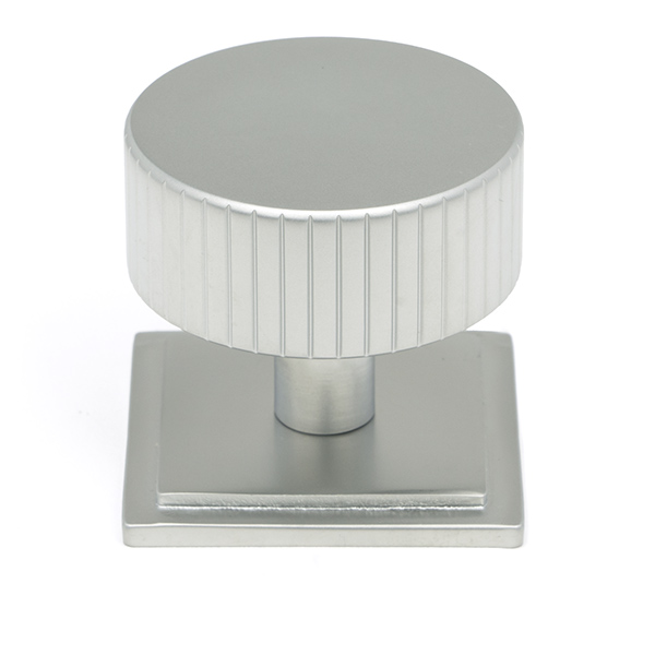 Satin Chrome Judd Cabinet Knob - 38mm (Square)