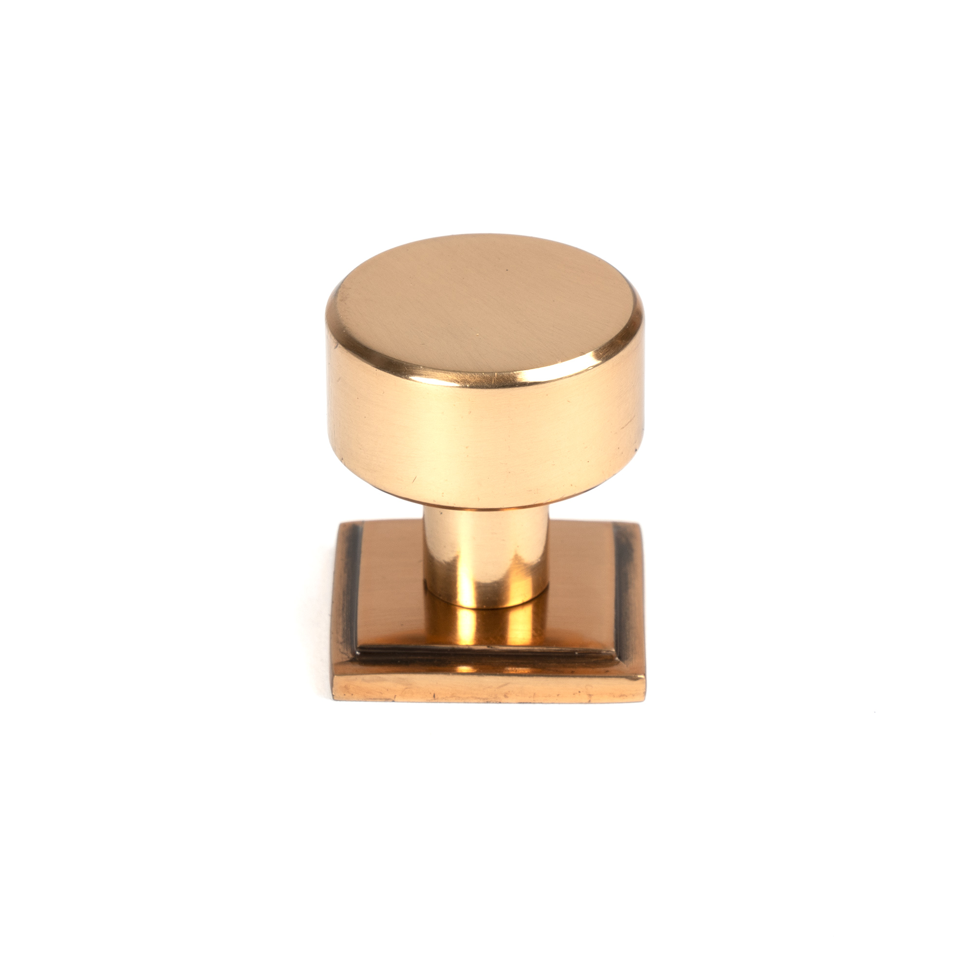 Polished Bronze Kelso Cabinet Knob - 25mm (Square)
